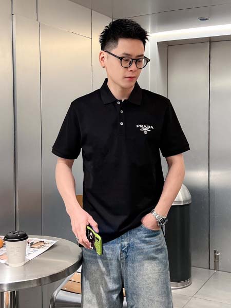 2025年4月21日入荷新作Prada半袖ポロシャツ★誕生日...
