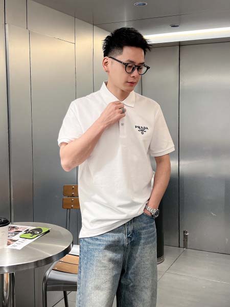 2025年4月21日入荷新作Prada半袖ポロシャツ★誕生日...