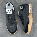 2025年4月22日入荷新品MiuMiu女性用原版復刻 ブランド靴本革製ギフト/誕生日/CT工場35-40