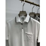 2025年4月24日入荷新作HERMES半袖ポロシャツ 原版复刻高級品香港の会社超厳選★入手困難/誕生日プレゼント/yinx工場S-XXL