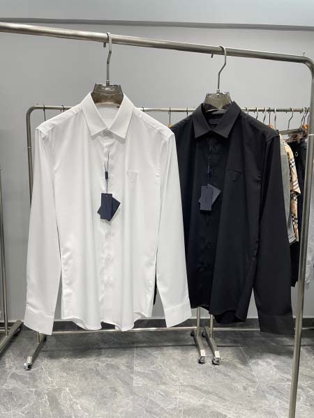 2025年4月25日入荷新作PRADA長袖シャツ 原版复刻高...