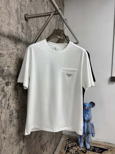 2025年4月25日入荷新作Prada半袖Tシャツ 原版复刻...