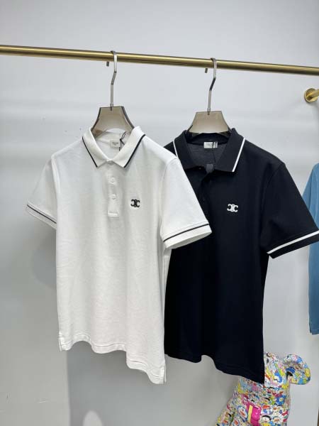 2025年4月25日入荷新作CELINE半袖ポロシャツ 原版...