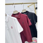 2025年4月26日入荷新作Brunello Cucinelli半袖ポロシャツ 原版复刻高級品香港の会社超厳選★入手困難/誕生日プレゼント/yinx工場