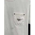 2025年4月26日入荷新作PRADA半袖Tシャツ 原版复刻高級品香港の会社超厳選★入手困難/誕生日プレゼント/yinx工場