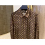 2025年5月1日春夏新品Louis Vuitton長袖シャツ 素材100%:シルク