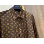 2025年5月1日春夏新品Louis Vuitton長袖シャツ 素材100%:シルク