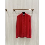 2025年5月1日春夏新品VALENTINO長袖シャツ 素材100%:シルク