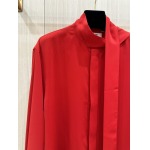 2025年5月1日春夏新品VALENTINO長袖シャツ 素材100%:シルク