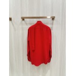 2025年5月1日春夏新品VALENTINO長袖シャツ 素材100%:シルク