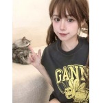 2025年5月1日入荷新作GANNI半袖 Tシャツ誕生日プレゼントの服/男女兼用/カップル服人気/R&B