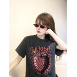 2025年5月1日入荷新作GANNI半袖 Tシャツ誕生日プレゼントの服/男女兼用/カップル服人気/R&B