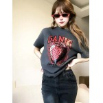 2025年5月1日入荷新作GANNI半袖 Tシャツ誕生日プレゼントの服/男女兼用/カップル服人気/R&B