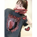 2025年5月1日入荷新作GANNI半袖 Tシャツ誕生日プレゼントの服/男女兼用/カップル服人気/R&B