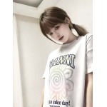 2025年5月1日入荷新作GANNI半袖 Tシャツ誕生日プレゼントの服/男女兼用/カップル服人気/R&B