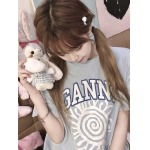 2025年5月1日入荷新作GANNI半袖 Tシャツ誕生日プレゼントの服/男女兼用/カップル服人気/R&B