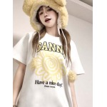 2025年5月1日入荷新作GANNI半袖 Tシャツ誕生日プレゼントの服/男女兼用/カップル服人気/R&B