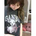 2025年5月1日入荷新作GANNI半袖 Tシャツ誕生日プレゼントの服/男女兼用/カップル服人気/R&B