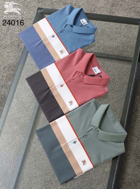 2025年5月6日入荷新作burberry紳士半袖ポロシャツ安いけど高品質M-4XL/Fuer工場