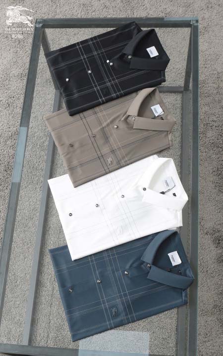 2025年5月6日入荷新作burberry紳士半袖ポロシャツ安いけど高品質M-4XL/Fuer工場