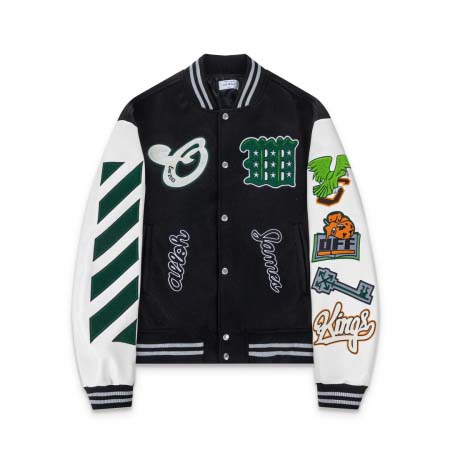 2025年5月13日入荷新作off white野球ジャンパーのカップルモデル誕生日プレゼントの服/男女兼用/カップル服人気/R&B工場