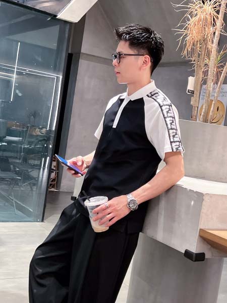 2025年5月14日入荷新作FENDI半袖ポロシャツ 超厳選★高級品/誕生日プレゼント/OM工場