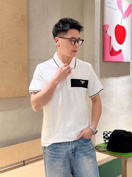 2025年5月14日入荷新作PRADA半袖ポロシャツ 超厳選★高級品/誕生日プレゼント/OM工場