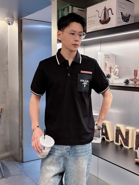 2025年5月14日入荷新作PRADA半袖ポロシャツ 超厳選★高級品/誕生日プレゼント/OM工場
