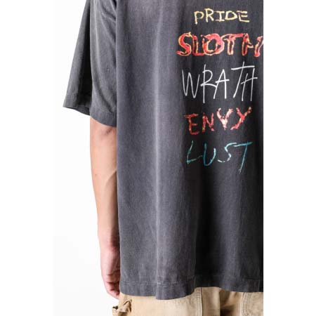 2025年5月17日入荷新作SAINT Mxxxxxx SEVEN DEADLY SS TEE-BLK SAINT TEE半袖 Tシャツ S-X高级品/人気/誕生日プレゼント/人気/ファッション/トレンド/限定/WB工場