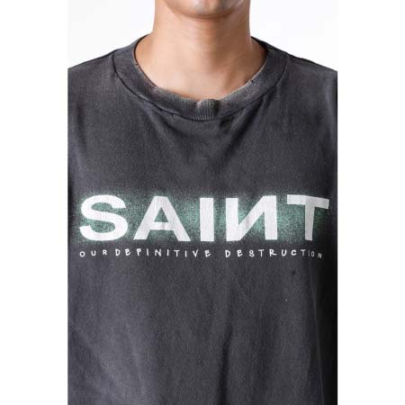 2025年5月17日入荷新作SAINT MXXXXXX SAINT SS TEE-BLK  SAINT BOX LOGO半袖 Tシャツ S-XL  半袖 Tシャツ高级品/人気/誕生日プレゼント/人気/ファッション/トレンド/限定/WB工場