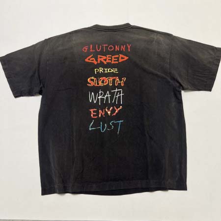 2025年5月17日入荷新作SAINT Mxxxxxx SEVEN DEADLY SS TEE-BLK SAINTTEE 半袖 TシャツS-X高级品/人気/誕生日プレゼント/人気/ファッション/トレンド/限定/WB工場