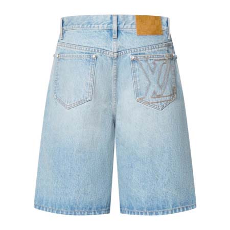 2025年5月17日入荷新作LV 25SS DENIM SHORTS  LV LOGO デニム半ズボン  30 32 34 36高级品/人気/誕生日プレゼント/人気/ファッション/トレンド/限定/WB工場