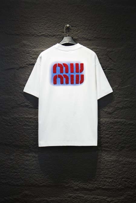 2025年5月19日入荷新作miumiu半袖 Tシャツ人気/誕生日プレゼントS-XL/HS工場