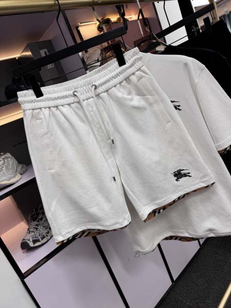 2025年5月20日入荷新作Burberry半袖セット上下 原版复刻高級品香港の会社超厳選★入手困難/誕生日プレゼント/yinx工場M-XXXL