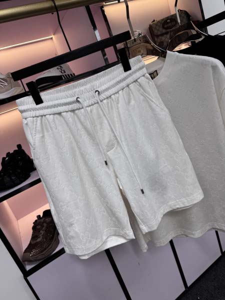 2025年5月20日入荷新作Gucci半袖セット上下 原版复刻高級品香港の会社超厳選★入手困難/誕生日プレゼント/yinx工場M-XXXL