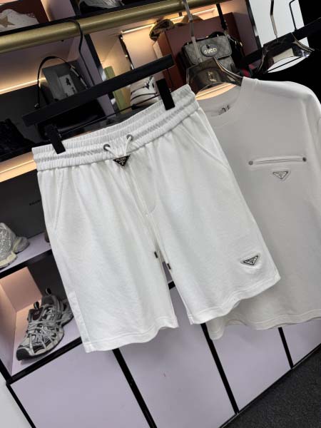 2025年5月20日入荷新作Prada半袖セット上下 原版复刻高級品香港の会社超厳選★入手困難/誕生日プレゼント/yinx工場M-XXXL