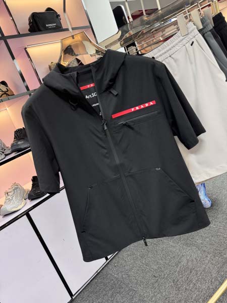 2025年5月20日入荷新作PRADA半袖の上着とベスト 原版复刻高級品香港の会社超厳選★入手困難/誕生日プレゼント/yinx工場48-56