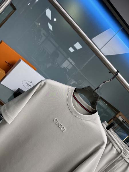 2025年5月20日入荷新作Gucci半袖セット上下 原版复刻高級品香港の会社超厳選★入手困難/誕生日プレゼント/yinx工場48-56