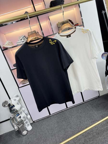 2025年5月20日入荷新作Fendi半袖Tシャツ 原版复刻高級品香港の会社超厳選★入手困難/誕生日プレゼント/yinx工場S-XXL