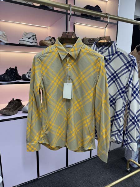 2025年5月20日入荷新作Burberry長袖シャツ 原版复刻高級品香港の会社超厳選★入手困難/誕生日プレゼント/yinx工場S-XXL