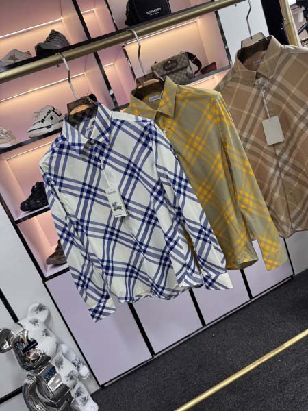 2025年5月20日入荷新作Burberry長袖シャツ 原版复刻高級品香港の会社超厳選★入手困難/誕生日プレゼント/yinx工場S-XXL