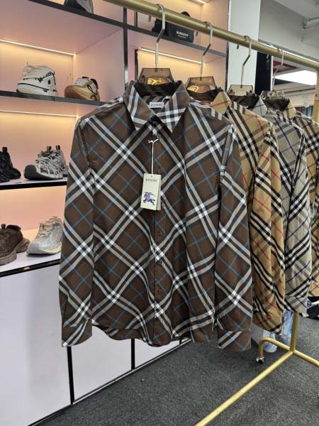 2025年5月20日入荷新作Burberry長袖シャツ 原版复刻高級品香港の会社超厳選★入手困難/誕生日プレゼント/yinx工場S-XXL