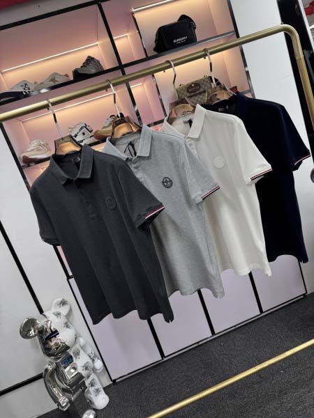 2025年5月20日入荷新作Moncler半袖ポロシャツ 原版复刻高級品香港の会社超厳選★入手困難/誕生日プレゼント/yinx工場M-XXXL