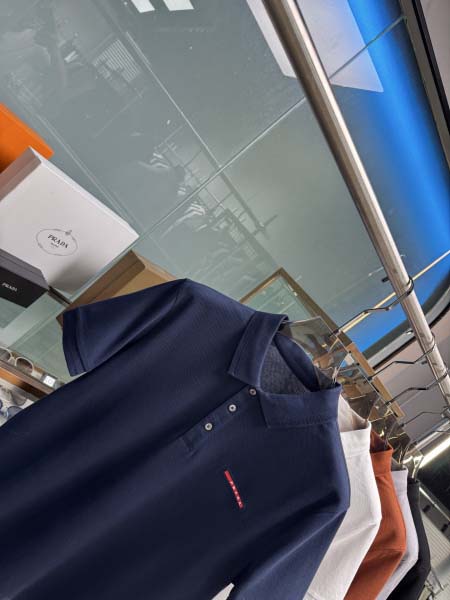 2025年5月21日入荷新作Prada半袖ポロシャツ 原版复刻高級品香港の会社超厳選★入手困難/誕生日プレゼント/yinx工場
