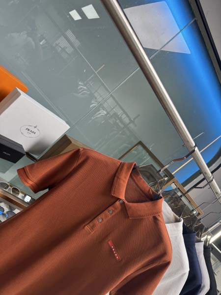 2025年5月21日入荷新作Prada半袖ポロシャツ 原版复刻高級品香港の会社超厳選★入手困難/誕生日プレゼント/yinx工場