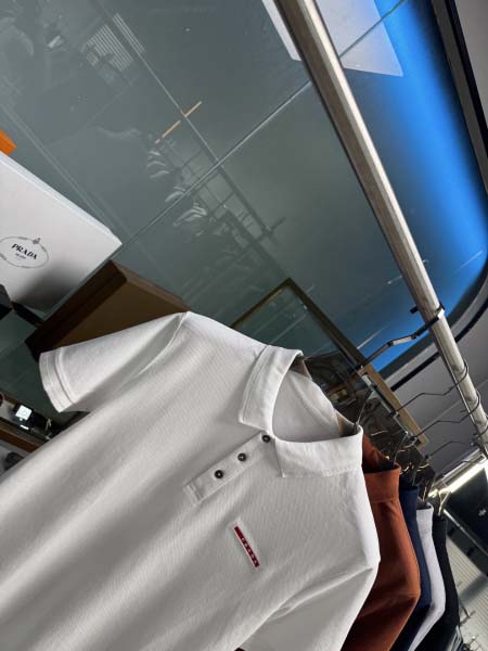 2025年5月21日入荷新作Prada半袖ポロシャツ 原版复刻高級品香港の会社超厳選★入手困難/誕生日プレゼント/yinx工場