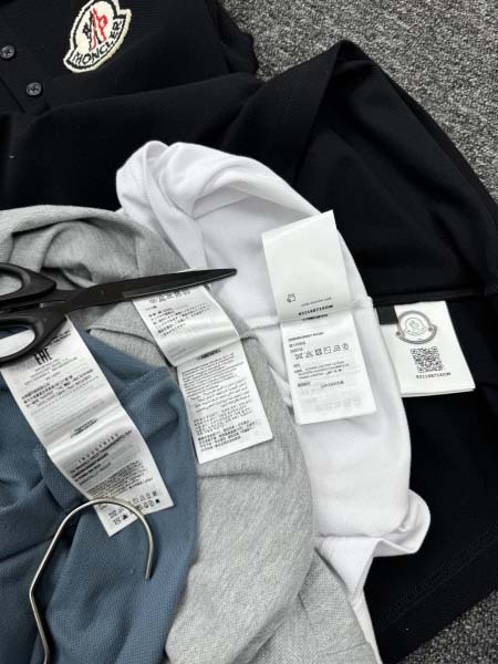 2025年5月21日入荷新作Moncler半袖ポロシャツ 原版复刻高級品香港の会社超厳選★入手困難/誕生日プレゼント/yinx工場