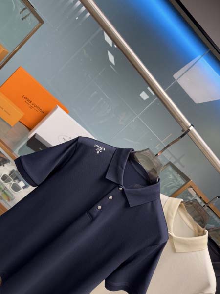 2025年5月22日入荷新作Prada半袖ポロシャツ 原版复刻高級品香港の会社超厳選★入手困難/誕生日プレゼント/yinx工場