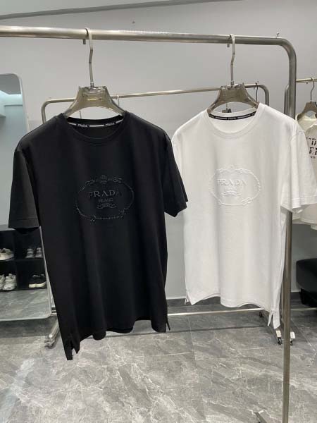 2025年5月22日入荷新作Prada半袖Tシャツ 原版复刻高級品香港の会社超厳選★入手困難/誕生日プレゼント/yinx工場