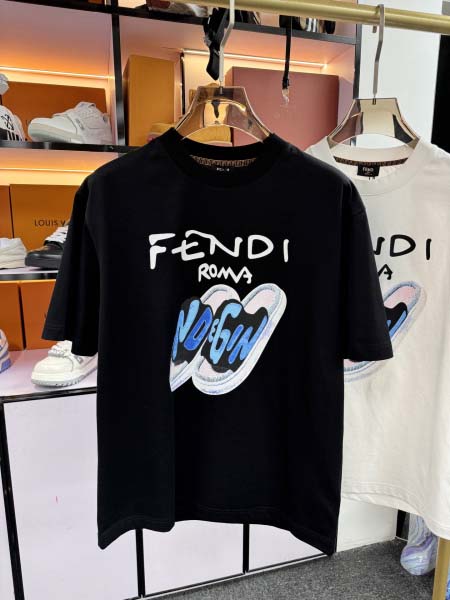 2025年5月22日入荷新作FENDI半袖Tシャツ 原版复刻高級品香港の会社超厳選★入手困難/誕生日プレゼント/yinx工場